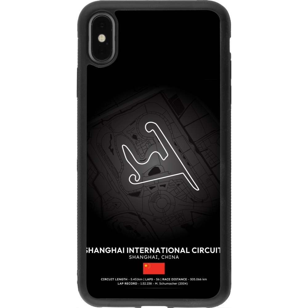 iPhone Xs Max Case Hülle - Silikon schwarz F1 Track 2025 China