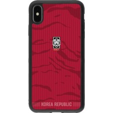 iPhone Xs Max Case Hülle - Silikon schwarz Südkorea 2026 personalisierbares Fussballtrikot