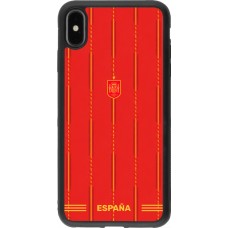 iPhone Xs Max Case Hülle - Silikon schwarz Spanien 2026 personalisierbares Fussballtrikot