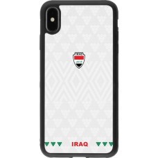 iPhone Xs Max Case Hülle - Silikon schwarz Irak 2026 personalisierbares Fussballtrikot