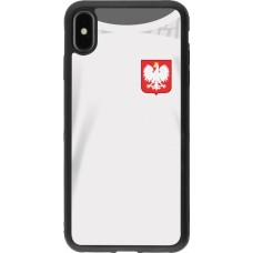 iPhone Xs Max Case Hülle - Silikon schwarz Polen 2022 personalisierbares Fussballtrikot