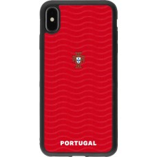 iPhone Xs Max Case Hülle - Silikon schwarz Portugal 2026 personalisierbares Fussballtrikot