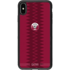 iPhone Xs Max Case Hülle - Silikon schwarz Qatar 2026 personalisierbares Fussballtrikot