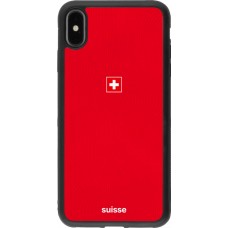 iPhone Xs Max Case Hülle - Silikon schwarz Schweiz 2026 personalisierbares Fussballtrikot