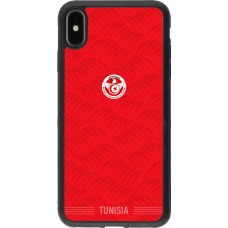 iPhone Xs Max Case Hülle - Silikon schwarz Tunesien 2026 personalisierbares Fussballtrikot
