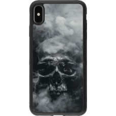 iPhone Xs Max Case Hülle - Silikon schwarz Halloween 2024 smoky skull