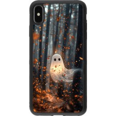 iPhone Xs Max Case Hülle - Silikon schwarz Halloween 2025 Ghost in the forest