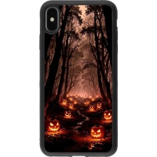 iPhone Xs Max Case Hülle - Silikon schwarz Halloween 2025 Road of Terrifying Pumpkins
