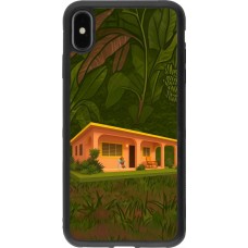 iPhone Xs Max Case Hülle - Silikon schwarz Benitos house DTMF
