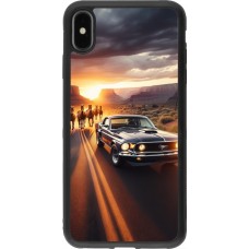 iPhone Xs Max Case Hülle - Silikon schwarz Mustang 69 Grand Canyon