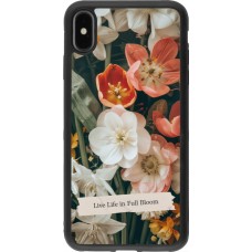 iPhone Xs Max Case Hülle - Silikon schwarz Full Bloom 2026