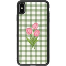 iPhone Xs Max Case Hülle - Silikon schwarz Green vichy tulips 2026