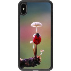 Coque iPhone Xs Max - Silicone rigide noir Ladybird on a mushroom 2026