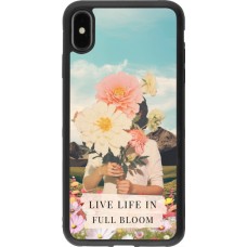 iPhone Xs Max Case Hülle - Silikon schwarz Live life in full moon 2026