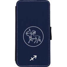 iPhone Xs Max Case Hülle - Wallet schwarz Astrologie Schütze