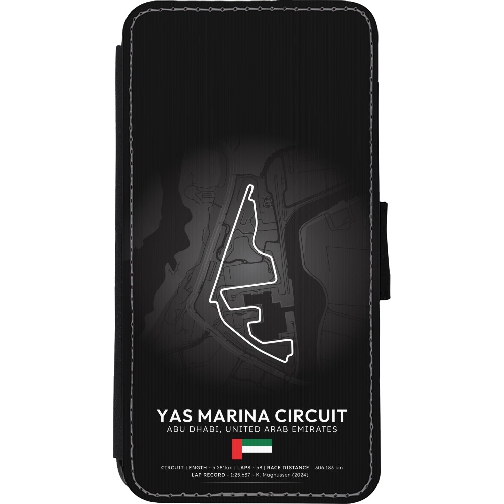 iPhone Xs Max Case Hülle - Wallet schwarz F1 Track 2025 Abu Dhabi