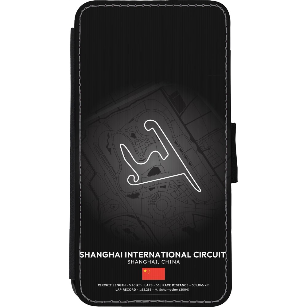 iPhone Xs Max Case Hülle - Wallet schwarz F1 Track 2025 China