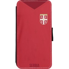 iPhone Xs Max Case Hülle - Wallet schwarz Serbien 2022 personalisierbares Fussballtrikot