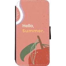 iPhone Xs Max Case Hülle - Wallet schwarz Summer 2025 Hello summer