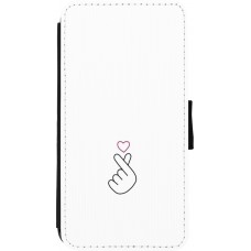 iPhone Xs Max Case Hülle - Wallet schwarz Valentine 2024 heart by Millennials