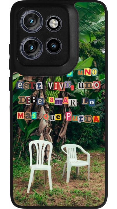 Coque Motorola Moto S50 - Silicone rigide noir Chairs DTMF