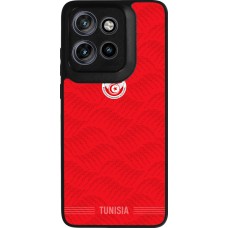 Motorola Moto S50 Case Hülle - Silikon schwarz Tunesien 2026 personalisierbares Fussballtrikot