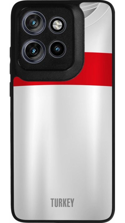 Motorola Moto S50 Case Hülle - Silikon schwarz Türkei personalisierbares Fussballtrikot