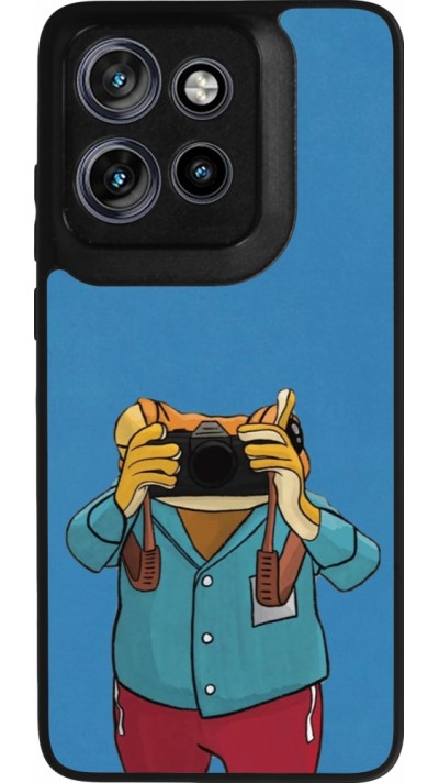 Coque Motorola Moto S50 - Silicone rigide noir Frog with camera DTMF