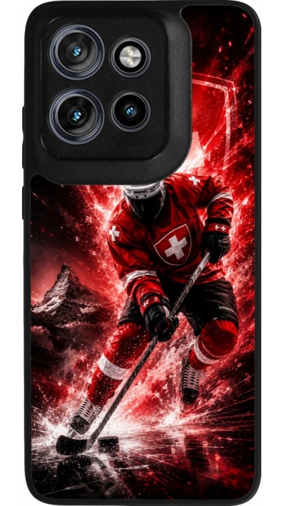 Motorola Moto S50 Case Hülle - Silikon schwarz Hockey World Championship Player