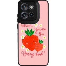 Coque Motorola Moto S50 - Silicone rigide noir Mom 2026 Berry best