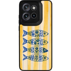 Motorola Moto S50 Case Hülle - Silikon schwarz Portuguese fish 2026