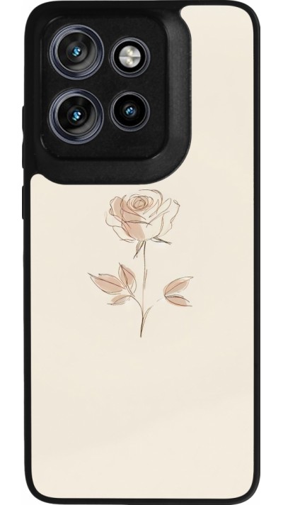 Motorola Moto S50 Case Hülle - Silikon schwarz Rosa Sand Minimalistisch