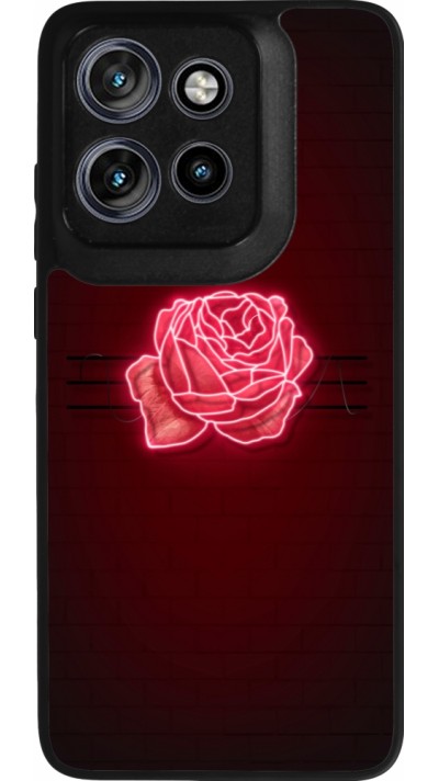 Motorola Moto S50 Case Hülle - Silikon schwarz Spring 23 neon rose