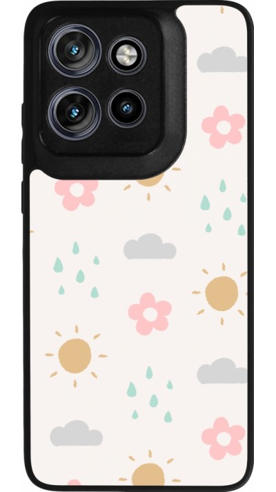 Motorola Moto S50 Case Hülle - Silikon schwarz Spring 23 weather