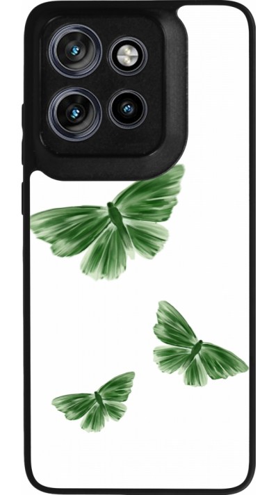 Coque Motorola Moto S50 - Silicone rigide noir Butterflies Spring 2026