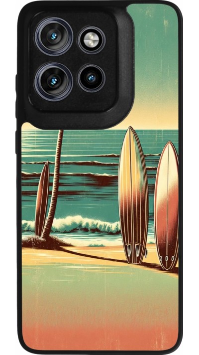Motorola Moto S50 Case Hülle - Silikon schwarz Surf Paradise