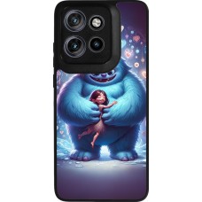 Coque Motorola Moto S50 - Silicone rigide noir Valentine 2024 Fluffy Love