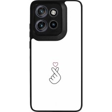 Motorola Moto S50 Case Hülle - Silikon schwarz Valentine 2024 heat by Millennials