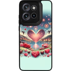 Motorola Moto S50 Case Hülle - Silikon schwarz Valentin 2025 Schick