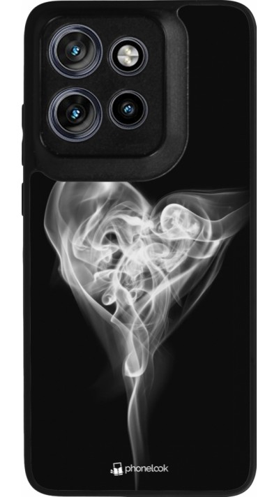 Motorola Moto S50 Case Hülle - Silikon schwarz Valentine 2022 Black Smoke