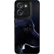 Motorola Moto S50 Case Hülle - Silikon schwarz Wolf Shape