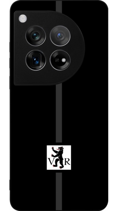 Coque OnePlus 12 - Silicone rigide noir Canton AR noir