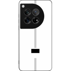 OnePlus 12 Case Hülle - Silikon schwarz Kanton FR weiss