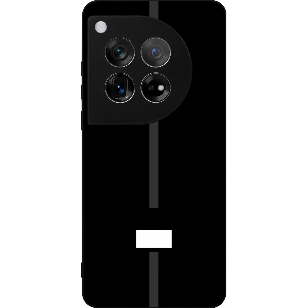 OnePlus 12 Case Hülle - Silikon schwarz Kanton FR schwarz