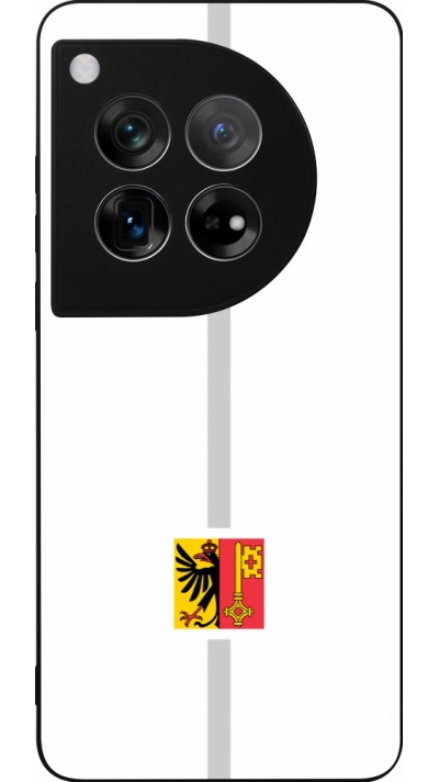 OnePlus 12 Case Hülle - Silikon schwarz Kanton GE weiss