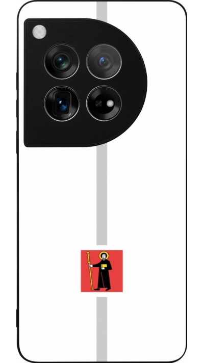 OnePlus 12 Case Hülle - Silikon schwarz Kanton GL weiss