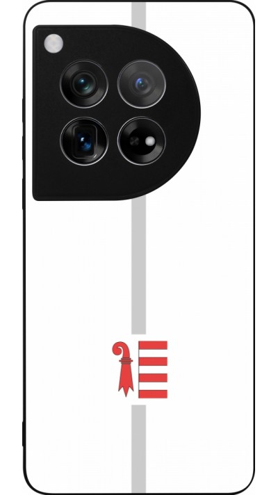 OnePlus 12 Case Hülle - Silikon schwarz Kanton JU weiss