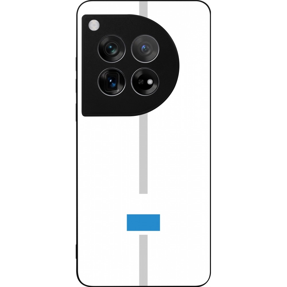 OnePlus 12 Case Hülle - Silikon schwarz Kanton LU weiss