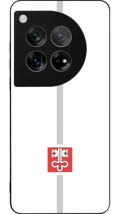 OnePlus 12 Case Hülle - Silikon schwarz Kanton NW weiss