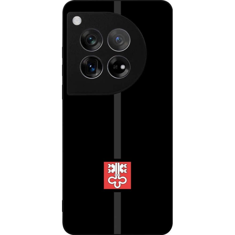 OnePlus 12 Case Hülle - Silikon schwarz Kanton NW schwarz